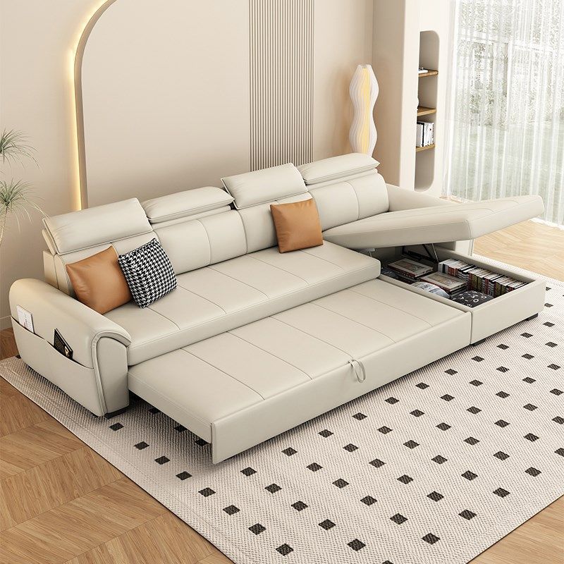 奶油风猫抓布帆船多功能沙发床折叠两用202N5新款小户型贵妃带储,住宅家具,沙发床,淘宝优惠券,粉丝福利购,淘宝优惠卷