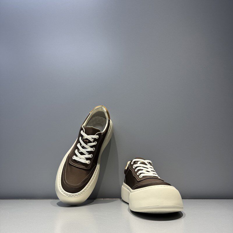 男鞋2025早春新款布面百搭系带透D气厚底轻便厚底潮流运动休闲板,流行男鞋,休闲板鞋,淘宝优惠券,粉丝福利购,淘宝优惠卷