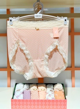 秘语新款女士内裤小森林的夏s锦丝螺纹中腰高弹61825/6826/61825