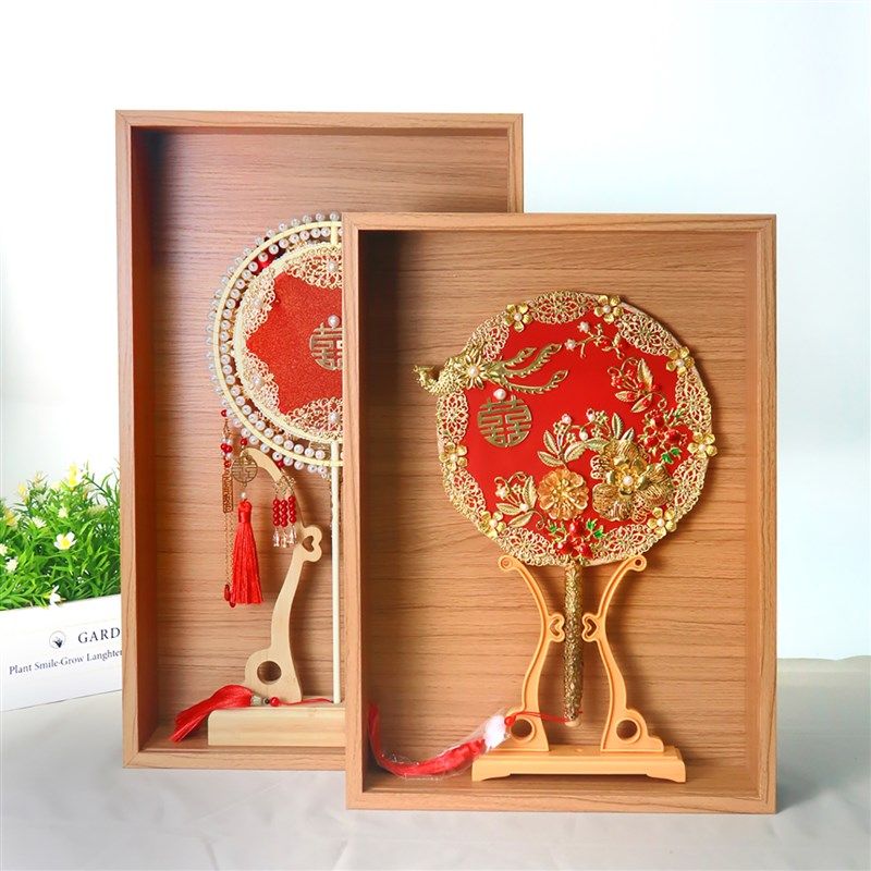 中国风团扇折扇防尘收藏亚v克力防尘装裱中空6单面相框摆件可挂墙,家居饰品,相框/画框,淘宝优惠券,粉丝福利购,淘宝优惠卷