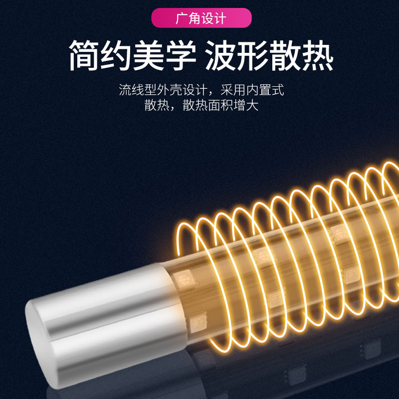 鱼缸灯LED灯水族箱超亮照明灯防水锦鲤专用补墨增绯增艳广角管灯