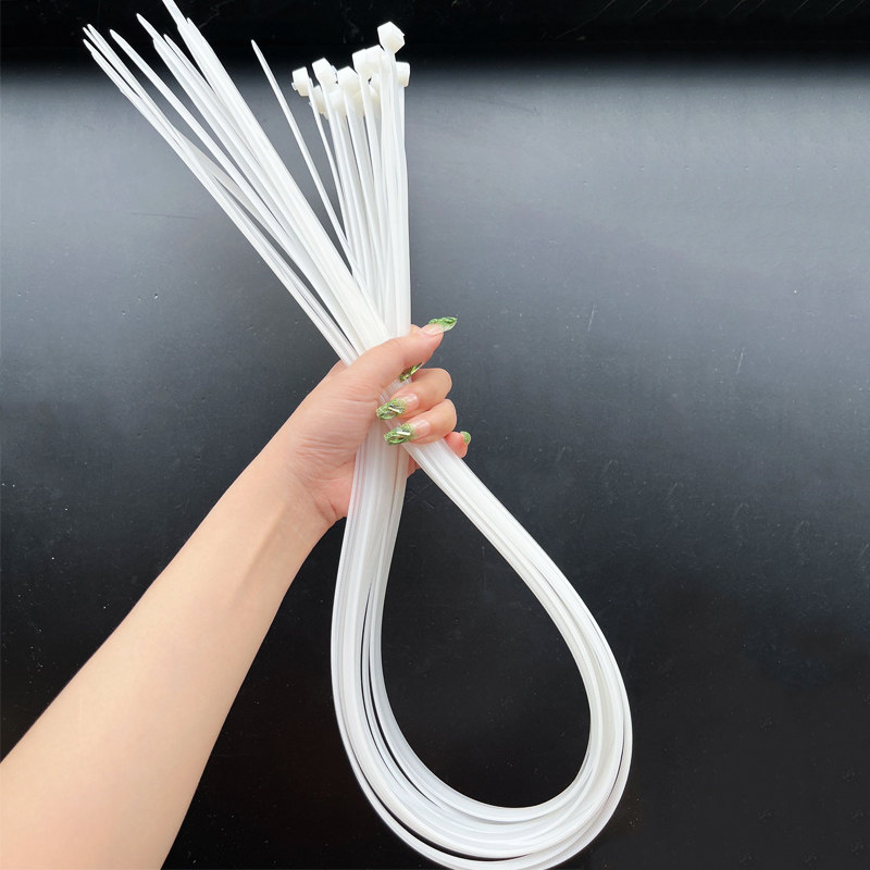 可重复使用扎带尼龙塑料扎带卡扣超强拉力束线带1米长扎带长舌