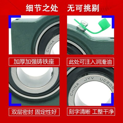 外球面带滑道轴承固定座UCT201 202 203 204 205 206 207 208 209