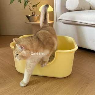 Coni 防外溅半封闭猫厕所猫砂盆子猫咪用品 life猫砂盆大号开放式
