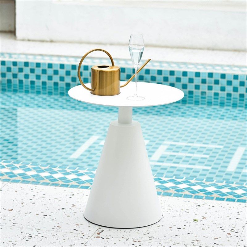 户外休闲全铝合金锥形小茶几酒店民宿庭院阳台家具设计师圆形边几,住宅家具,角几/边几,淘宝优惠券,粉丝福利购,淘宝优惠卷