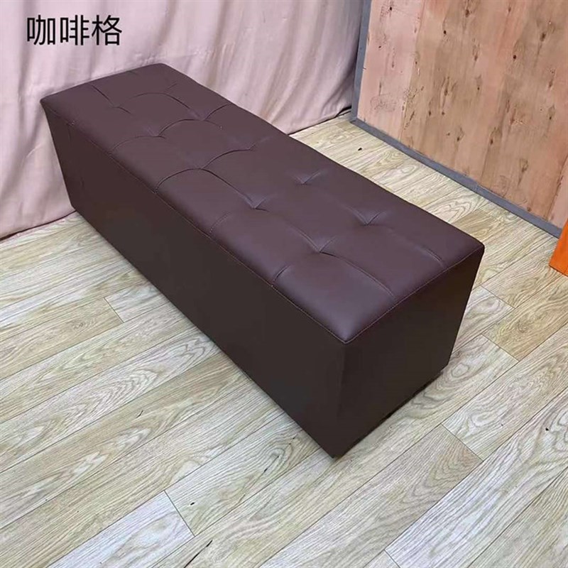 换鞋凳不储物凳矮脚家用门口长条凳窄款沙发凳脚踏长方形皮凳