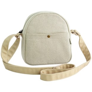 布奏亚麻夏e天斜挎小包轻便手机包迷你散步包麻布小包包森系小挎