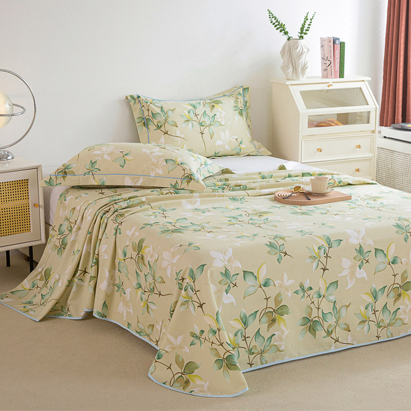 田园风纯棉老粗布床单三件套夏季全棉加厚凉席被单小碎花2024新款,床上用品,床单,淘宝优惠券,粉丝福利购,淘宝优惠卷