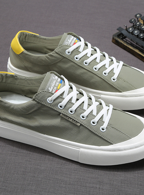 小白鞋202e0新款春季鞋子男潮流百搭透气男士帆布鞋韩版休闲板鞋