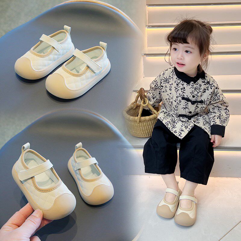 女宝宝学步鞋2024年新款春季婴儿防滑软底透气0一1R-2-3岁小童鞋
