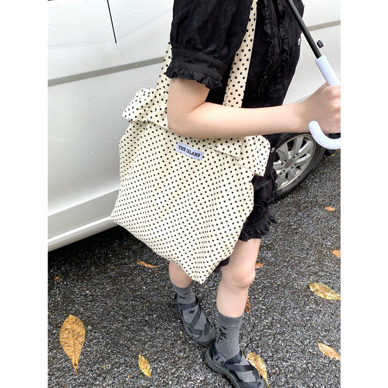 岛屿日记 少女k日杂感大容量波点经典百搭日常单肩挎包,箱包皮具/热销女包/男包,时尚帆布包,淘宝优惠券,粉丝福利购,淘宝优惠卷