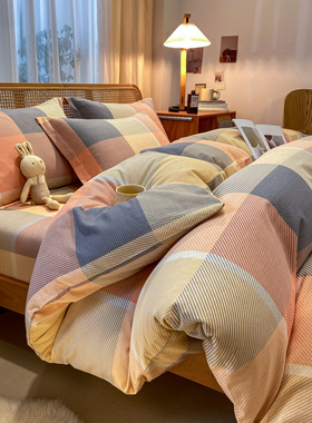 被套单件加厚磨毛100全棉学生宿舍单人150x20P0x230cm双人被罩