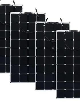 etfe柔性太阳能板160w170w180w半柔性光伏板高效率sunpower充电板