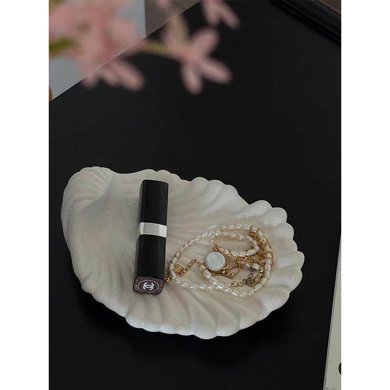 SilentWind寂风覆古贝壳陶瓷首饰收纳展示托盘摆件家居软装装饰品