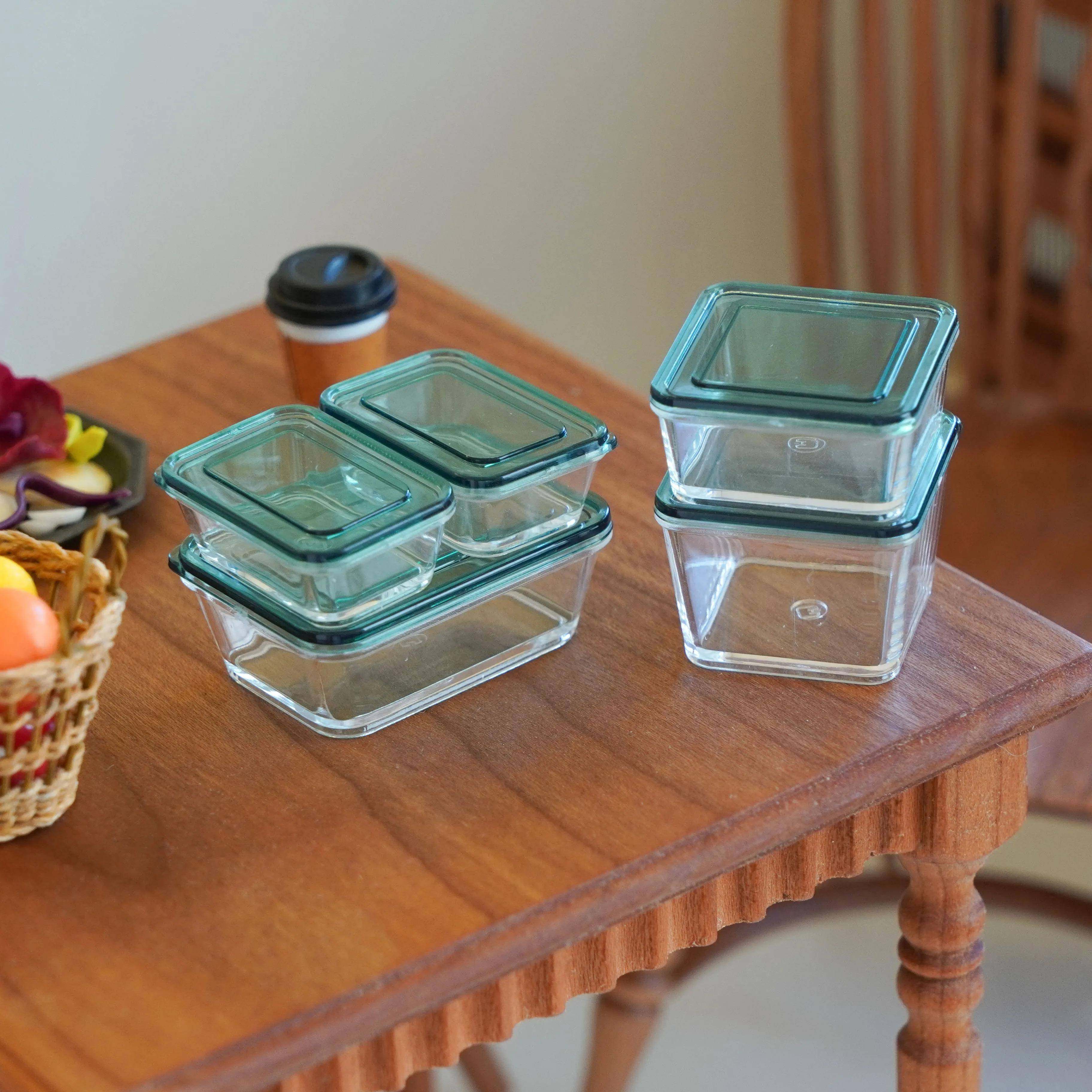 玩具】大号透明带盖保鲜盒/储物盒5件套 6分食玩娃屋微缩模型,模玩/动漫/周边/娃圈三坑/桌游,BJD场景道具娃屋,淘宝优惠券,粉丝福利购,淘宝优惠卷