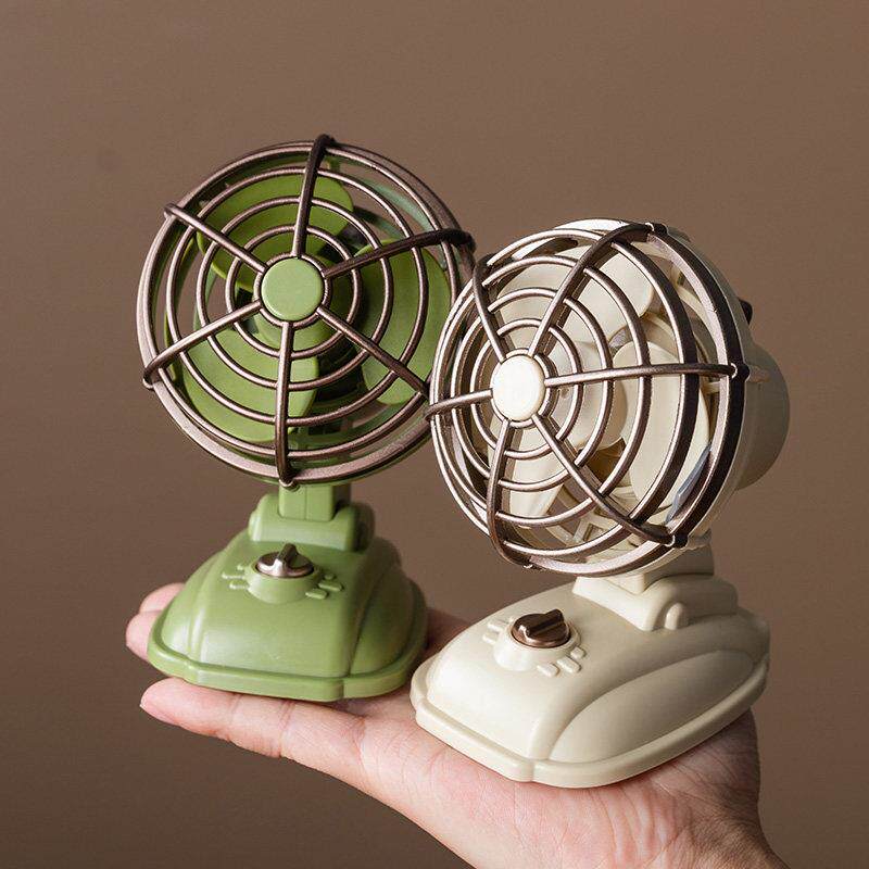 小风扇桌风扇静音学生宿舍书桌便携式迷你覆古创意USB充电插件