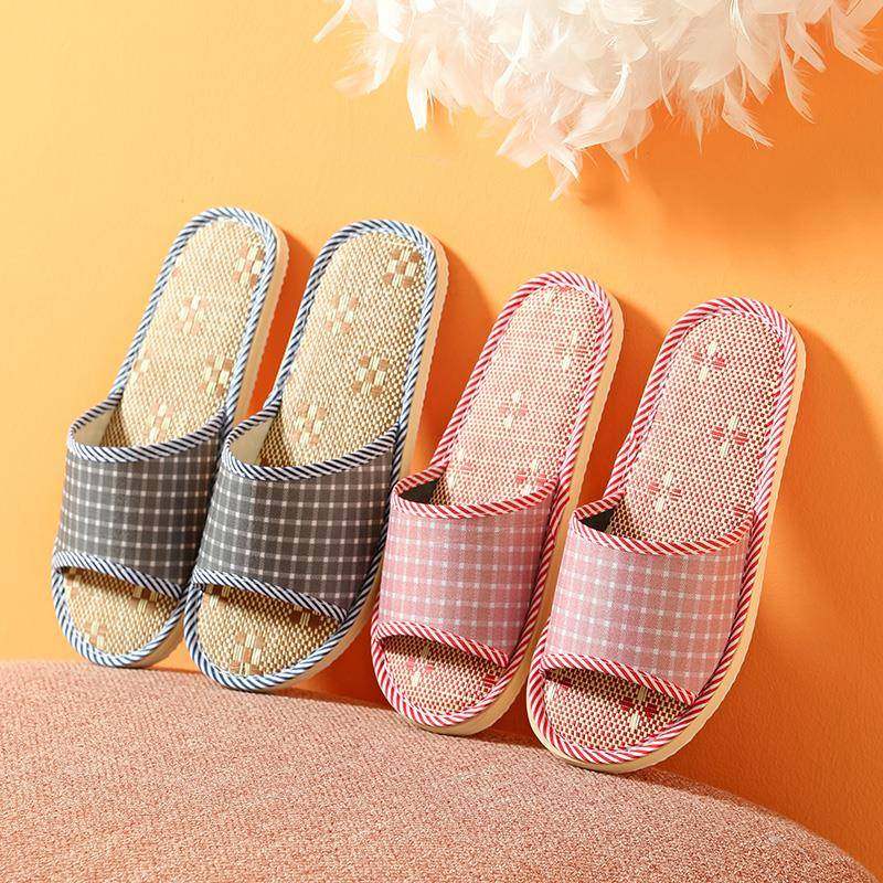 亚麻拖鞋一字型男女情侣软底酒店非一次性客拖布艺地板居家凉拖,居家布艺,居家亚麻拖鞋,淘宝优惠券,粉丝福利购,淘宝优惠卷