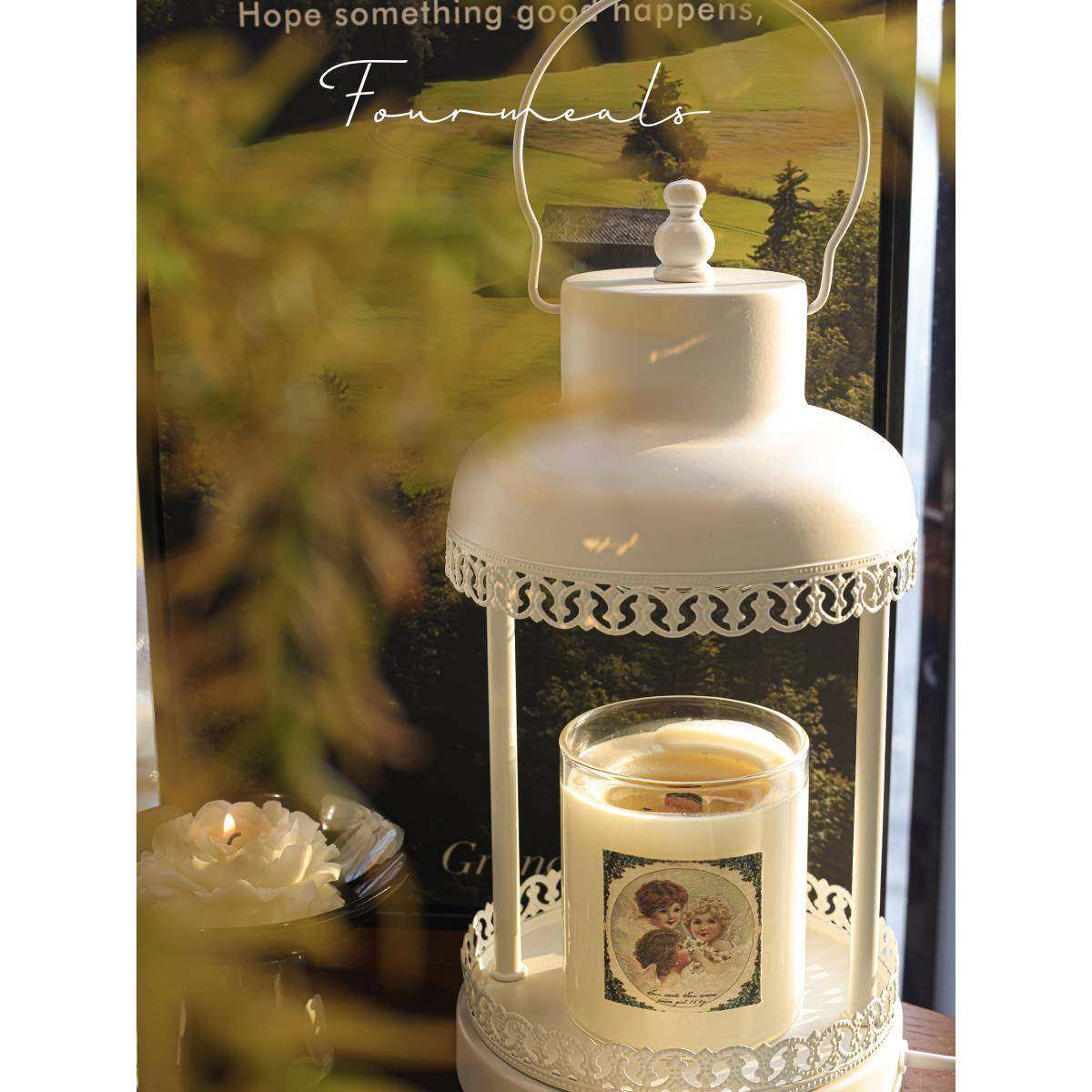 《美满幸福》法式融蜡灯高级感香薰蜡烛灯床头香氛床头氛围灯小众,家居饰品,香薰融蜡灯,淘宝优惠券,粉丝福利购,淘宝优惠卷