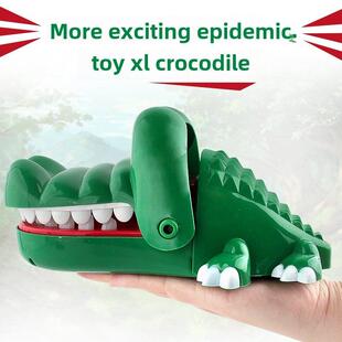 咬手指鳄鱼玩具大号模型亲子成人整蛊聚会创意桌面游戏按牙齿减压