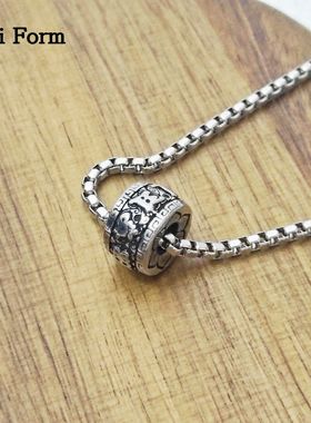 Anti Form六字真言转运珠男士项链男款配饰本命年招财平安吊坠男