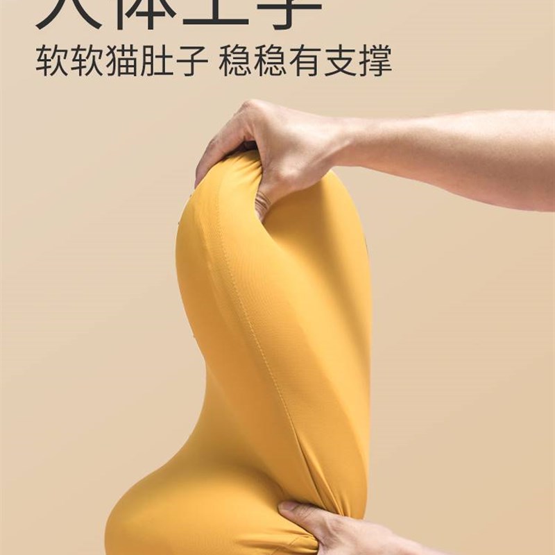 枕头记忆棉护颈椎助睡眠宿舍学生男小枕芯家用午睡枕肚皮猫肚枕女