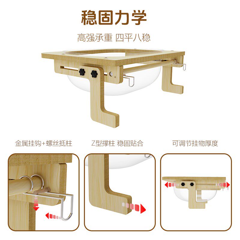 猫床超大猫窝四季通用猫爬架悬浮挂床太空舱半封闭式猫房别墅一体