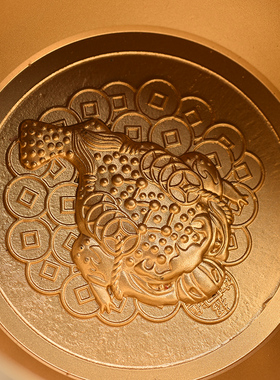 守财米缸纯黄铜聚财宝盆招财进宝百福铜缸摆件客厅存钱罐财运亨通