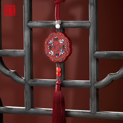 金乌炭雕汽车挂件车内摆件挂饰车饰吊饰后视镜装饰车载饰品高级感