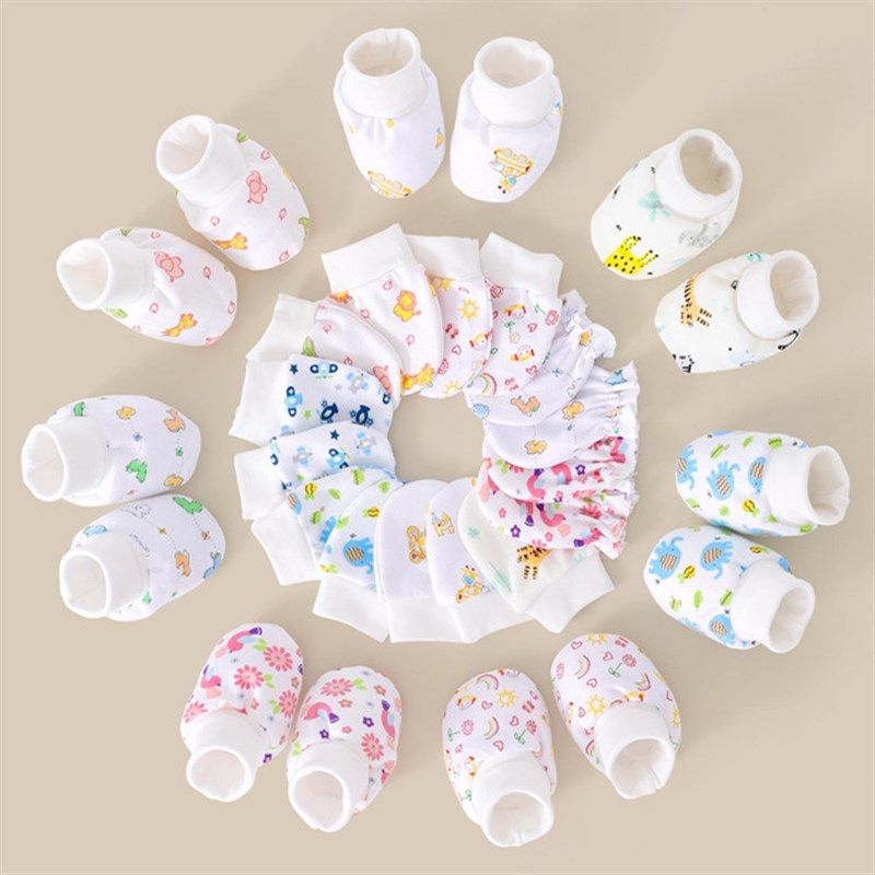 婴儿防抓脸手套脚套胎帽三件套宝宝纯棉新生儿帽子护脚薄款组合装,童装/婴儿装/亲子装,多件套 帽子、围巾、手套等组合,淘宝优惠券,粉丝福利购,淘宝优惠卷