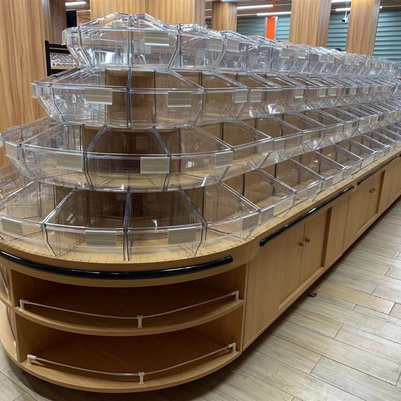 超市中岛柜散称零食盒子标签牌饼干干果塑料标价牌散称盒标价签套