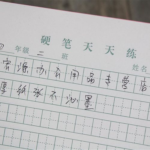 10本装 硬笔天天练 作业纸16K 拼音 生字 16开学生信纸作业纸