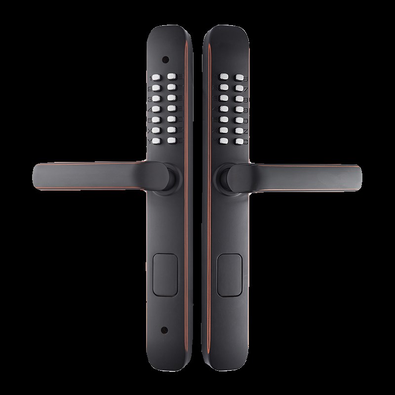 机械密码锁防水防晒适用于庭院门铁艺缕空栅栏方管门免拆锁换密码