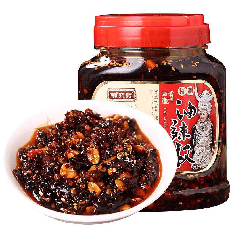 现货辣子鸡拌面苗姑娘贵州油辣椒酱下饭菜拌面拌饭鸡辣椒牛肉辣酱