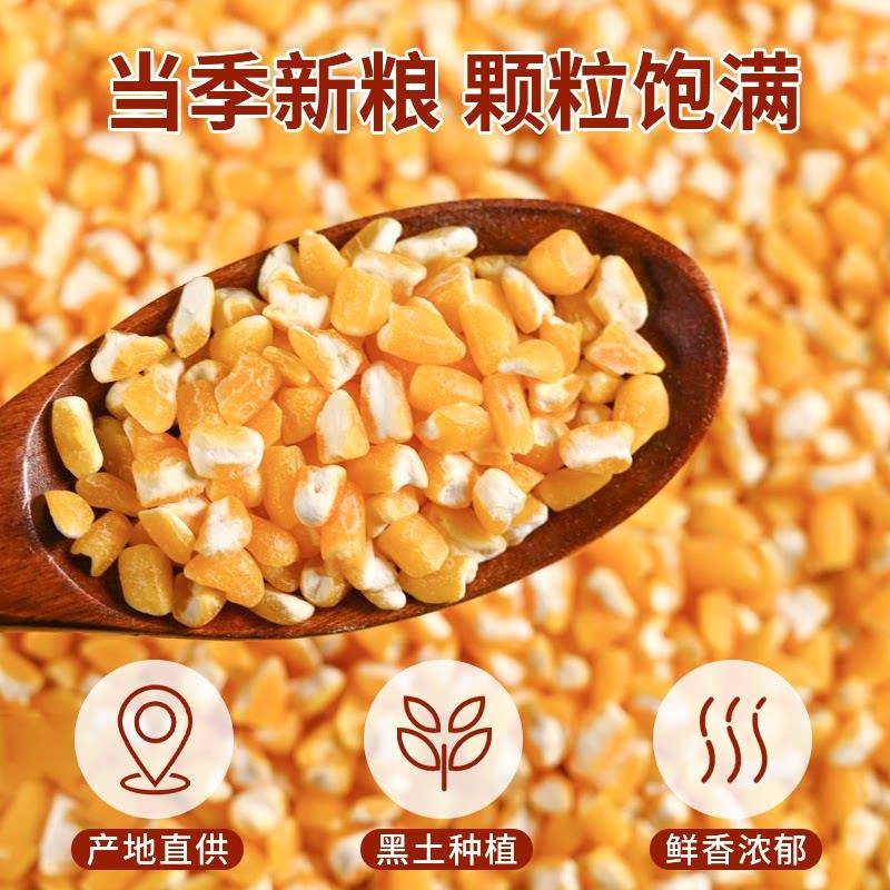 现货大粒笨大碴子东北新粮去皮大号玉米碴子苞米茬子煮大碴粥玉米
