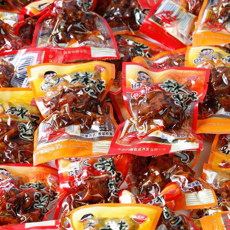 现货旺友辣子鸡丁麻辣味烧烤鸡块独立真空小包装零食品重庆特产即