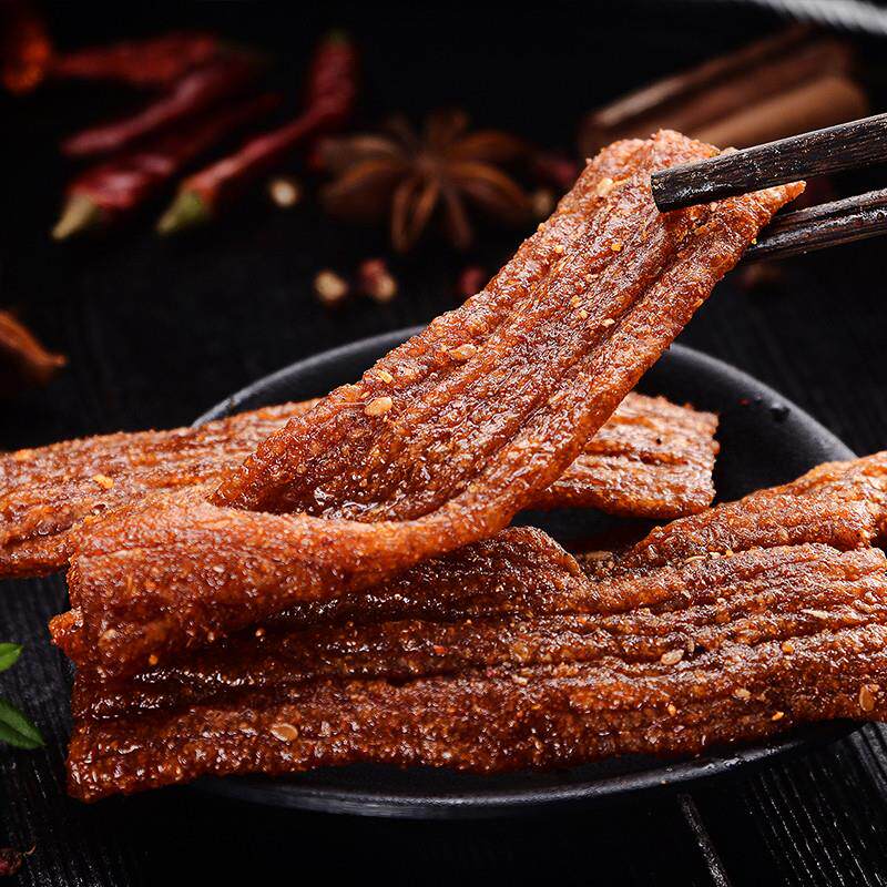 正宗甘肃民间小吃平凉麻辣片手撕辣条牛筋面筋素肉豆干儿时零食