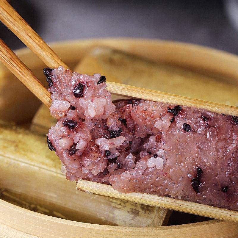 现货云南特产西双版纳竹筒饭凤梨饭八宝饭加热即食紫糯米饭团代餐