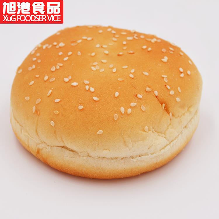 现货妙德堡汉堡面包胚炸鸡奶茶店日期新鲜圆形双层60祇装云南省包