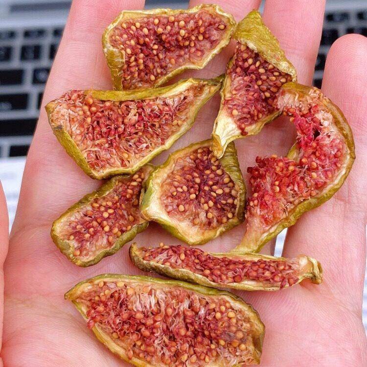 现货无花果干青皮芭劳奈无花果干即食清甜甜糯水果干树上熟芭劳奈