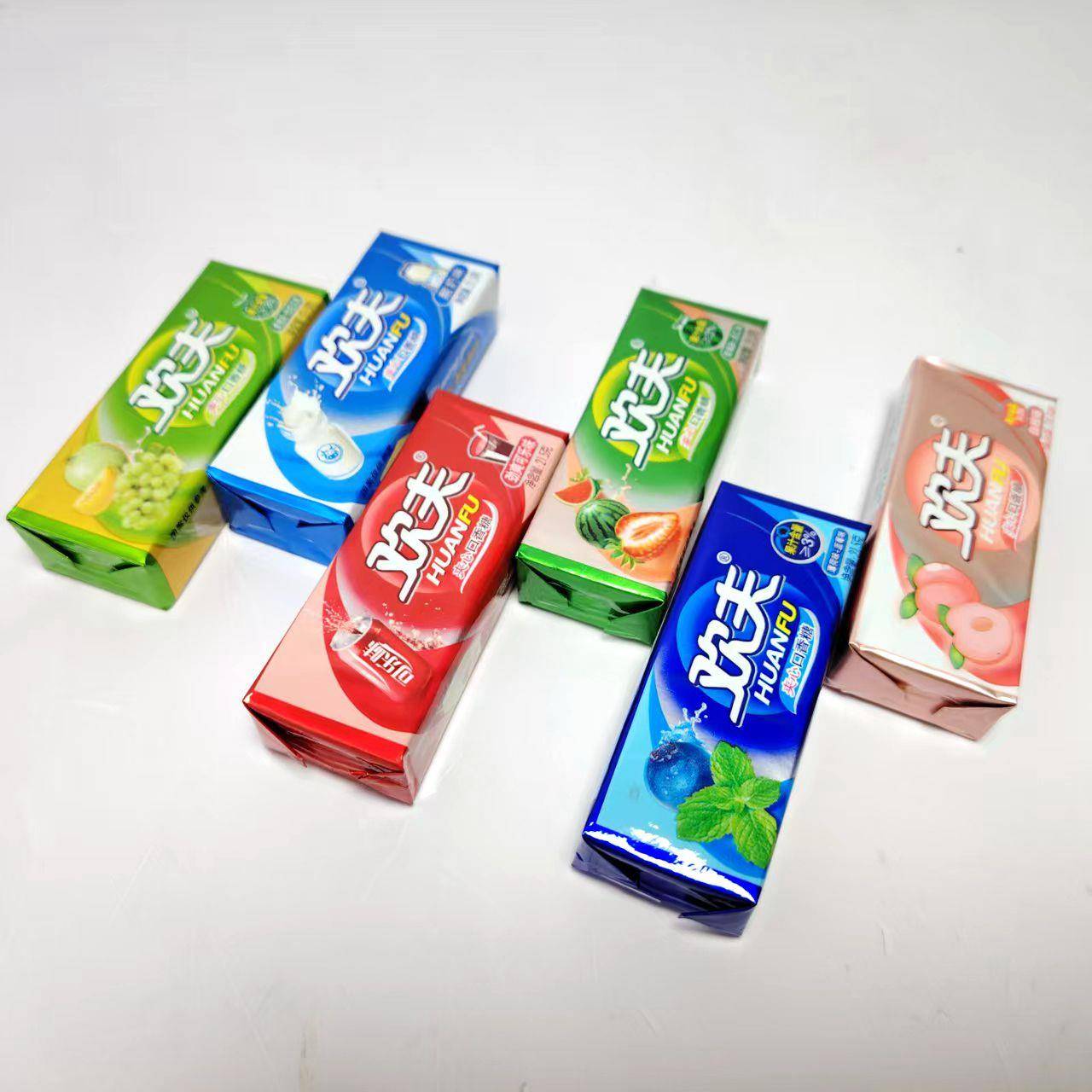 现货泡泡糖欢夫夹心口香糖泡泡糖水果混合口味薄荷清新口气糖果怀