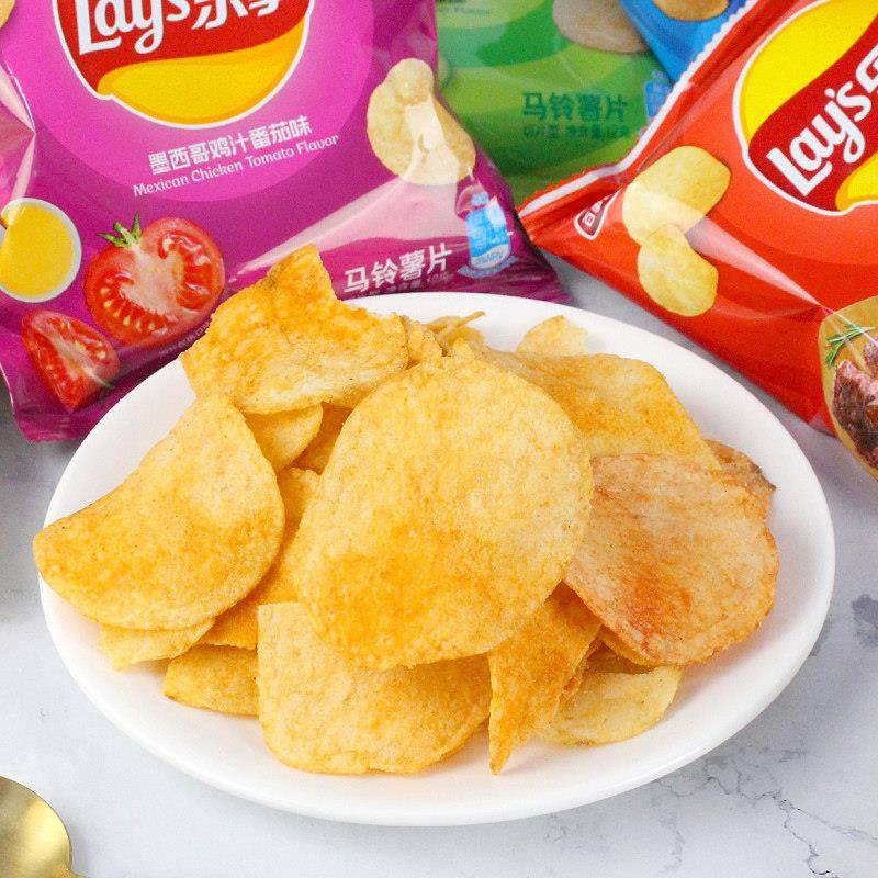 现货乐事薯片黄瓜味原味马铃薯片办公室膨化追剧解馋零食小吃休闲