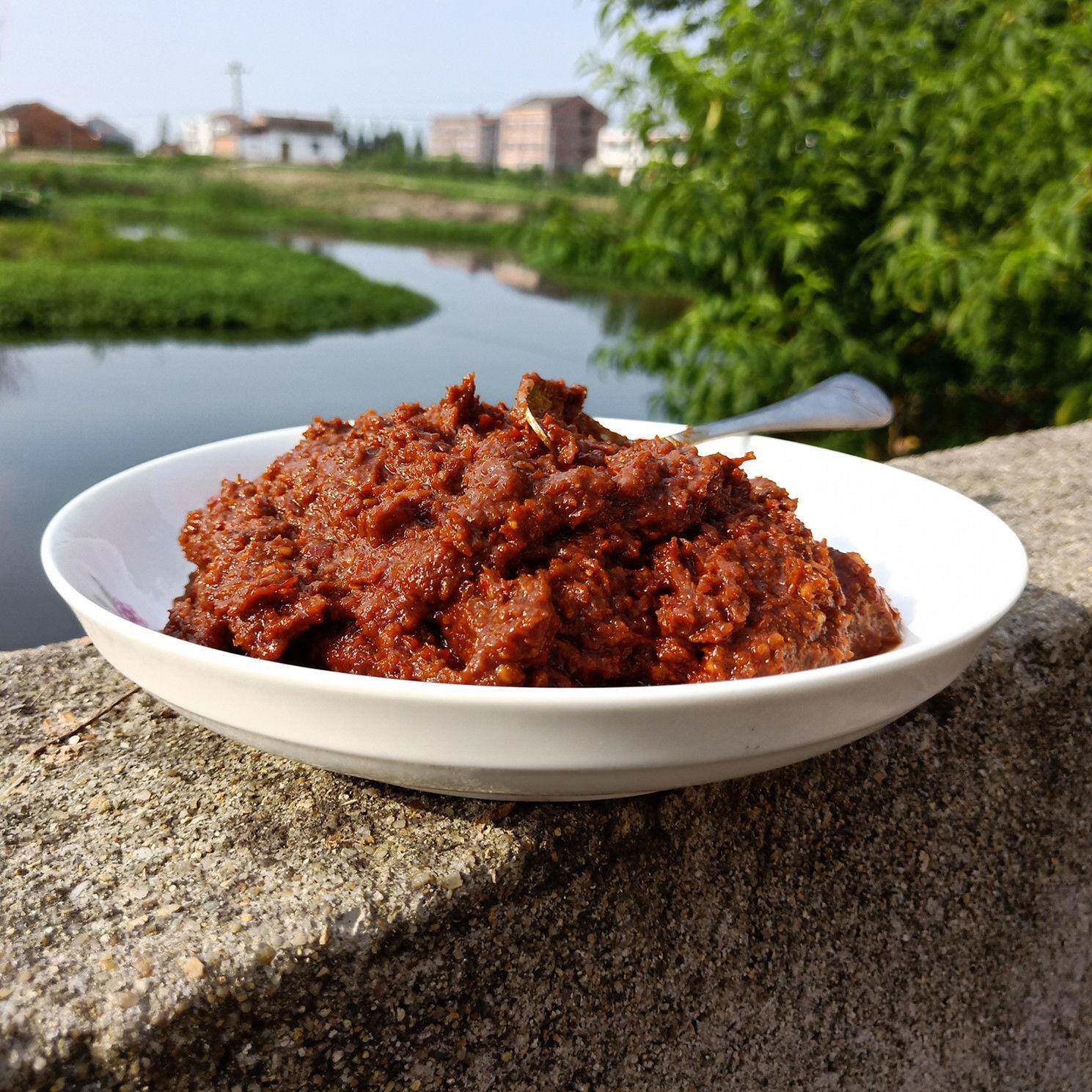 现货湖北麦酱农家麦子酱晒酱甜酱蘸料酱特产土家麦酱传统古法发酵