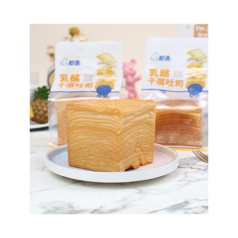 现货都遇乳酪千层吐司学生营养早餐蛋糕点心代餐网红面包休闲零食
