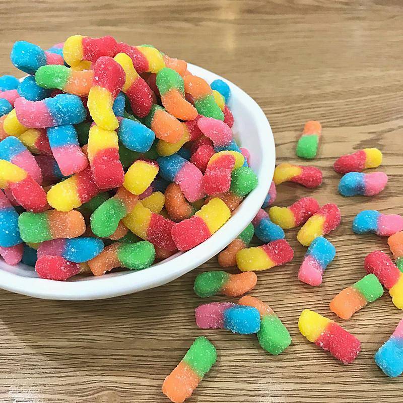 现货德国糖果德国品牌酸小虫橡皮糖散装酸砂糖软糖酸味水果糖零食