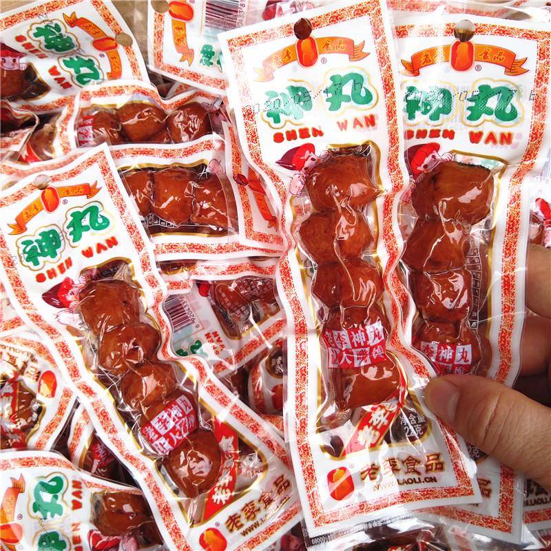 现货老李神丸22g*30包温州特产五香猪肉丸即食贡丸解馋小零食休闲