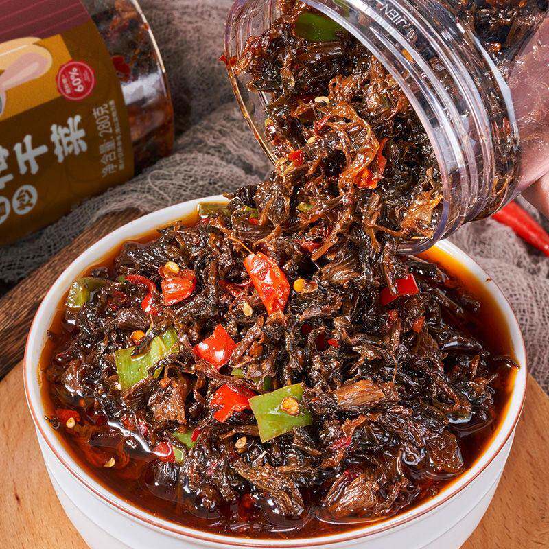 现货湖南正宗香炒梅干菜农家自制干货梅菜下饭菜瓶装即食熟食咸菜