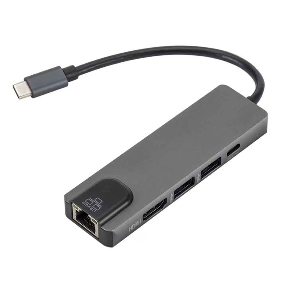 Type-C Thunderbolt 3 to HDMI 4K EEthernet Lan USB C 3.0 Adap