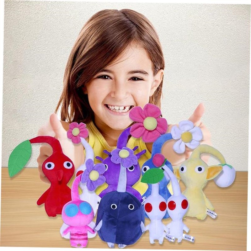 Pikmin Plush Toym Cartoon Game Plushie Olimar Flower Bud Lea