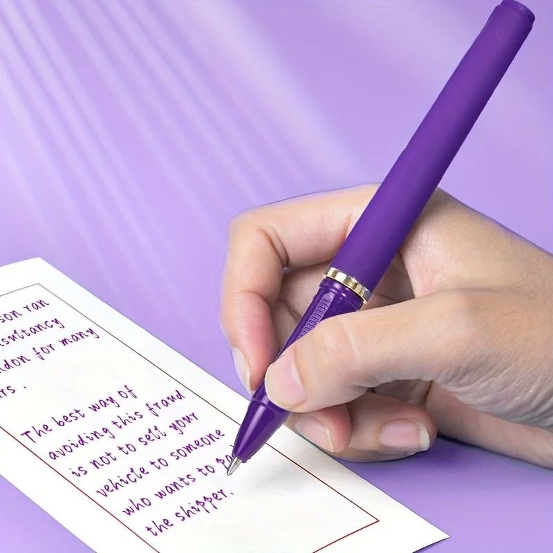 High Quality Purple Ink Gewl Pens - Smooth Writing , 0 . 7mm