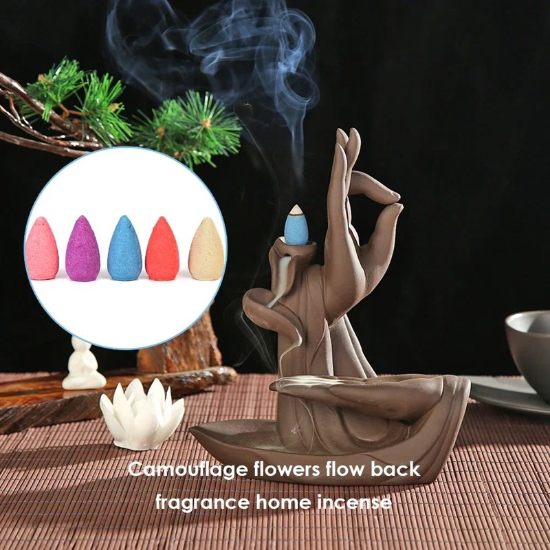 Naturald Incense Waterfall Smoke Backflow Burner for Aromath